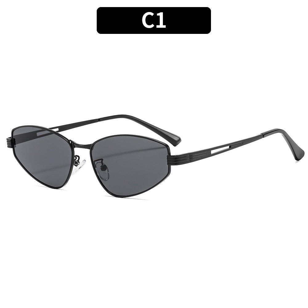 Chic geometrische Katzenaugen-Sonnenbrille