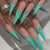 Einzigartige 3D Muschel-inspirierte Press-On Nagelkunst Brehn