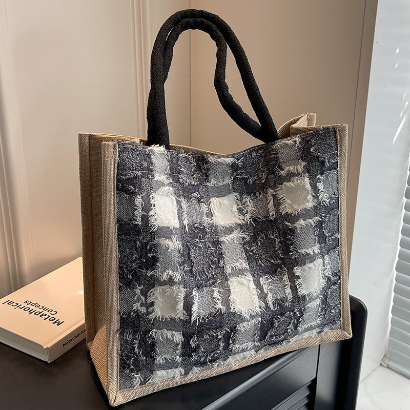 Lässige Tartan-Muster Tasche