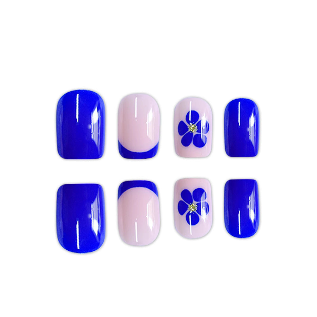 Floral Accent Press-On Nail Art Brehn