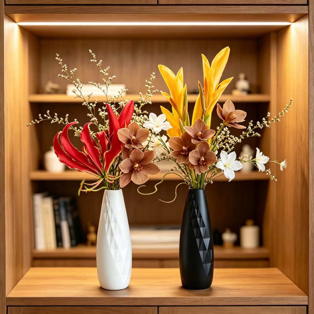 Geometrische Texturierte Dekorative Blumenvase Brehn