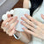 Premium Glänzende Französische Tip Nagelverzierungen Brehn