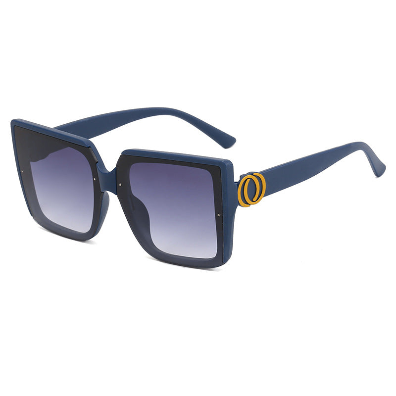 Damen quadratische Sonnenbrille mit einzigartigem Reifenelement Brehn