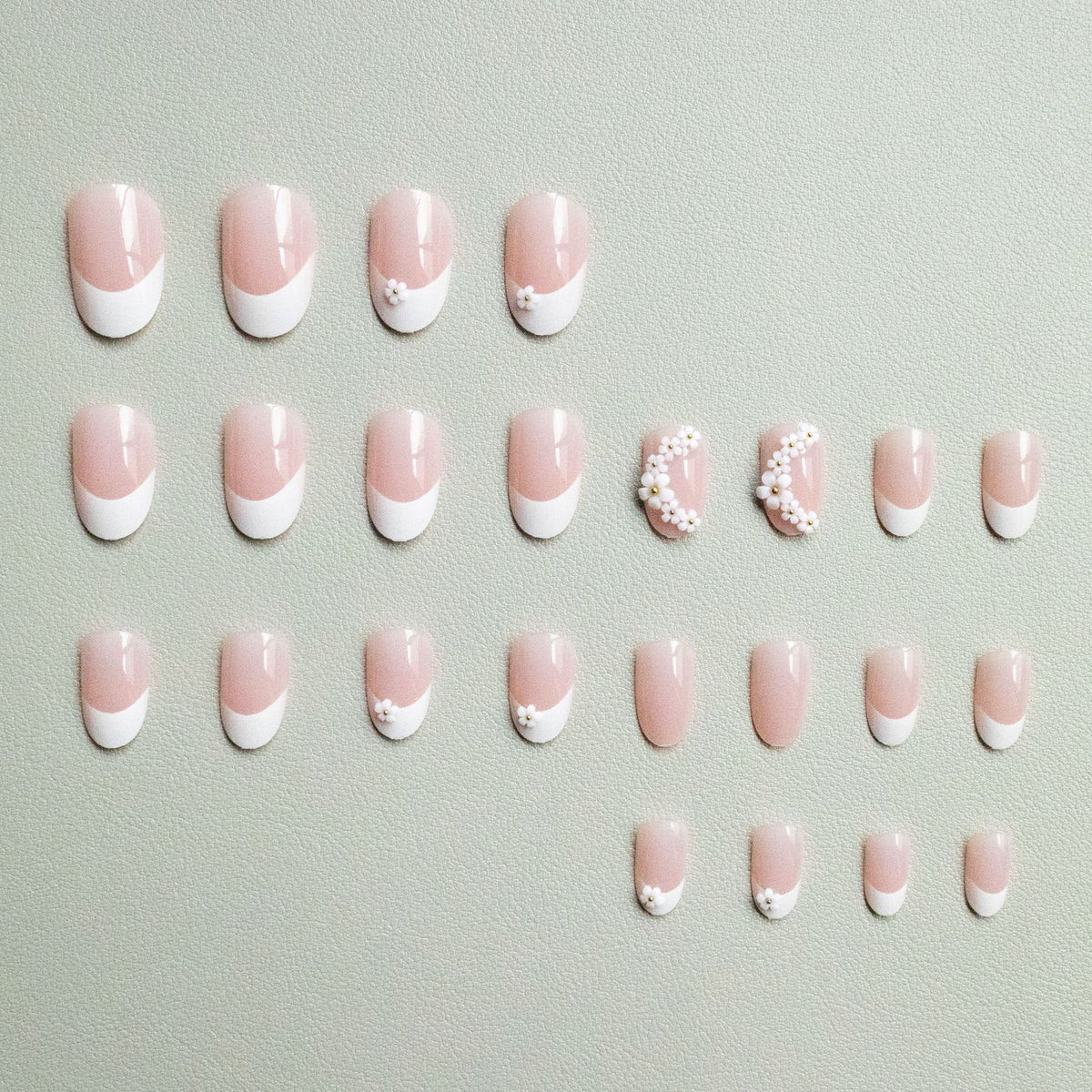 Dekoratives Floral Nagelkunst Set