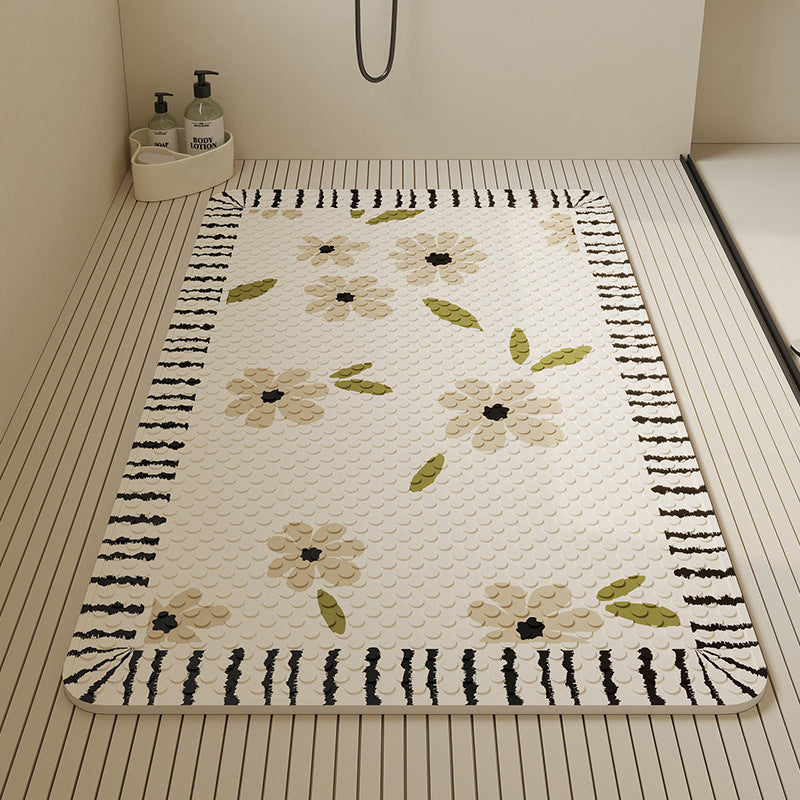 Stylische strukturierte Badematte Brehn