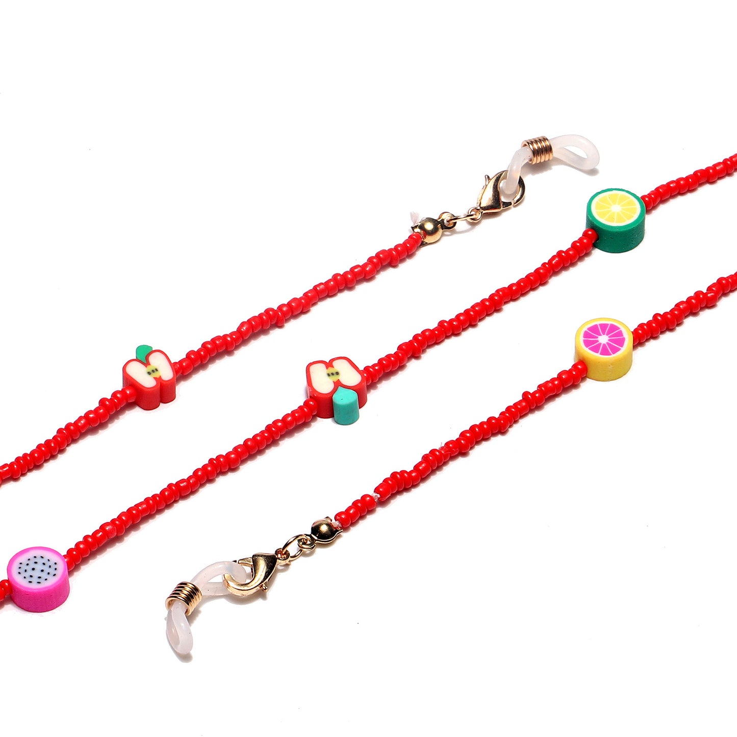 Bunte Obst-Themen Brillen-Kette Brehn