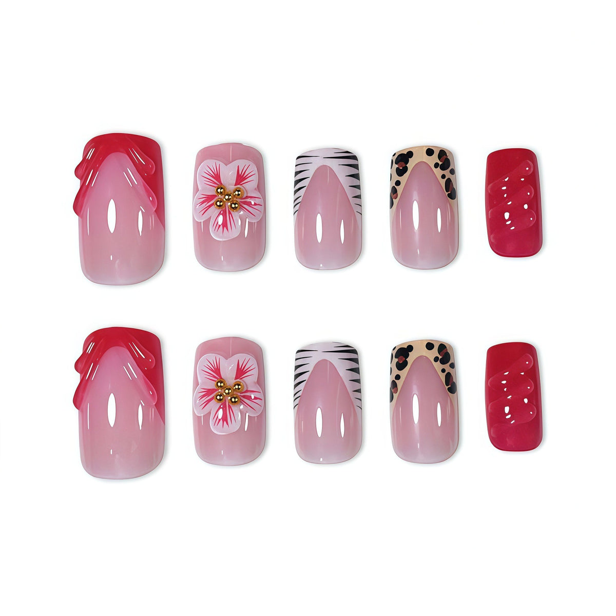 Künstlerische Florale Nagelverlängerungen Brehn