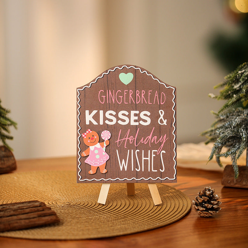 Dekoratives Weihnachtsplakat mit Weihnachtsplätzchen-Motiv Brehn