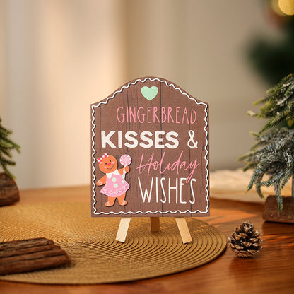Dekoratives Weihnachtsplakat mit Weihnachtsplätzchen-Motiv Brehn
