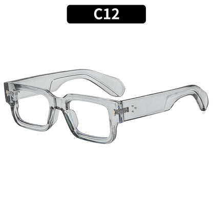 Chunky rechteckige Sonnenbrille