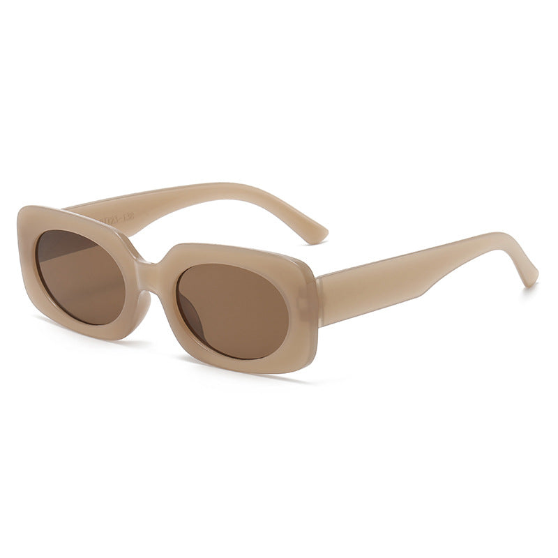 Damen Modische Sonnenbrille mit einzigartigem transparentem Rahmen Brehn