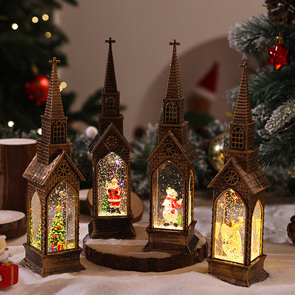 Beleuchtete Weihnachtskirche Dekoration Brehn