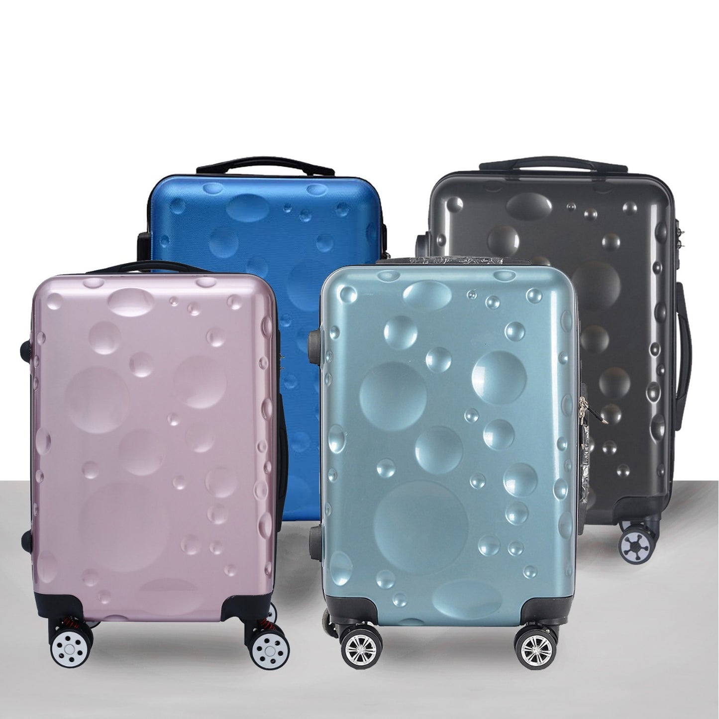 Unisex Moderne Blasenmuster Hartschalen Spinner Koffer Brehn