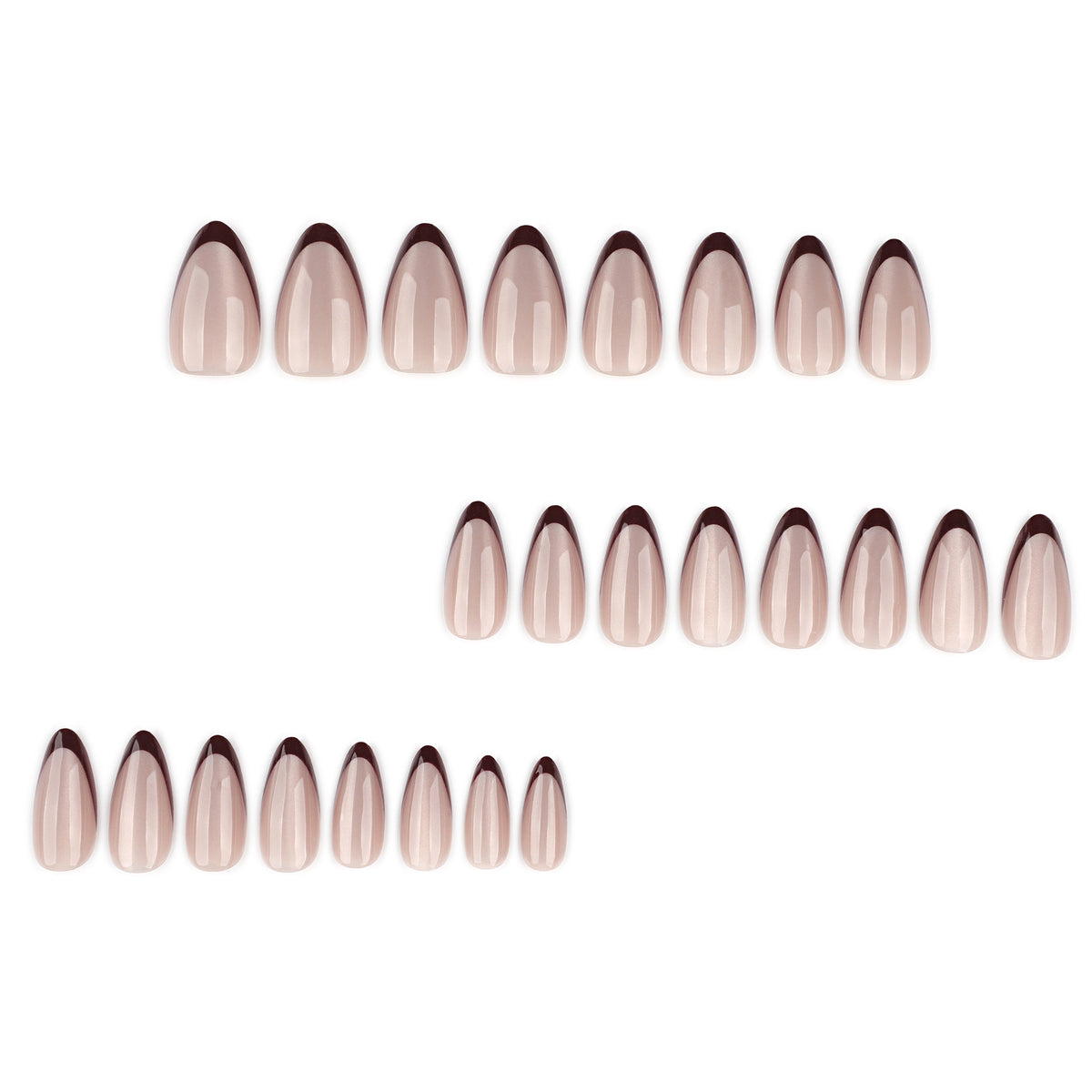 Künstliche Nagelkunst mit elegantem French-Tip Brehn