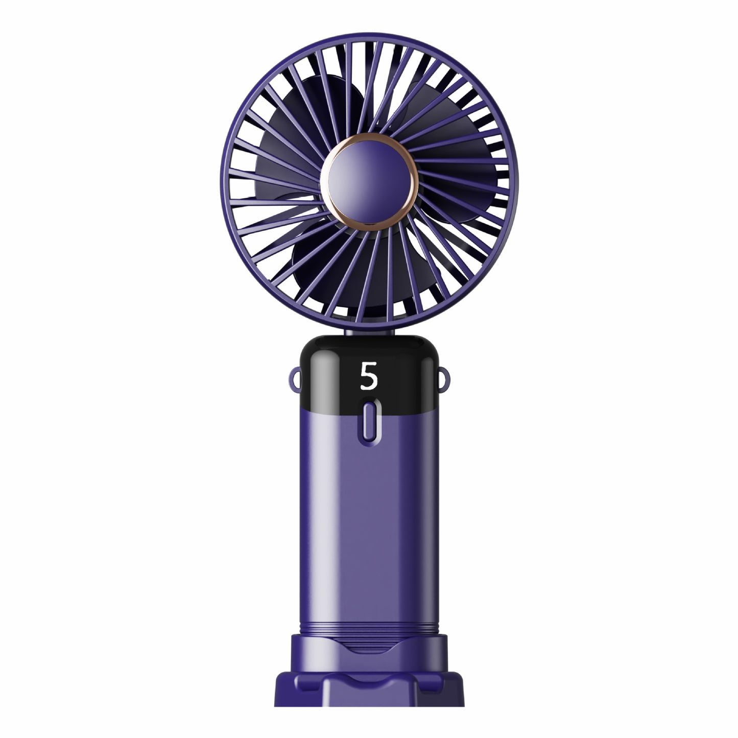 Unisex nan wiederaufladbarer tragbarer Hand- und Tischventilator mit LED-Batteriestatusanzeige Brehn