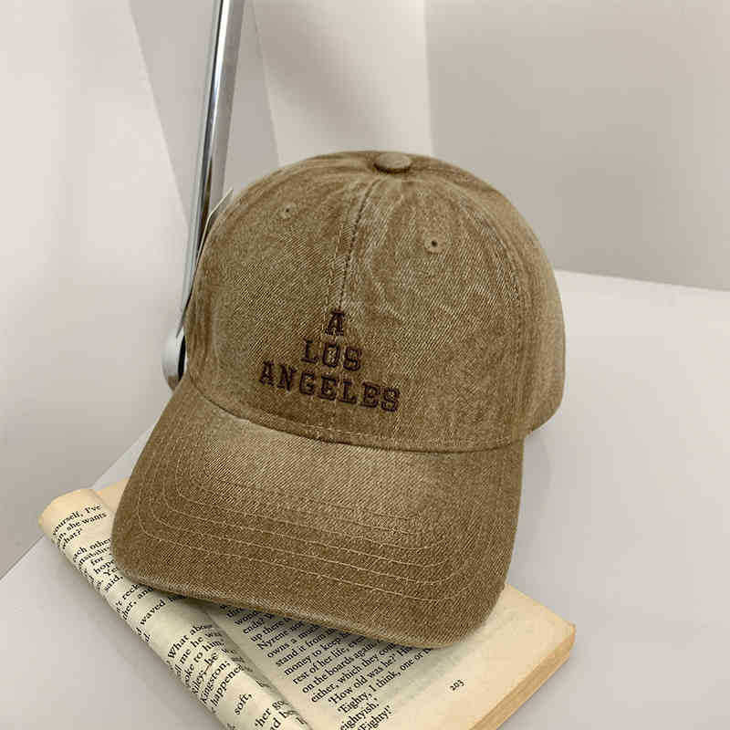 Damen Vintage Denim Baseball Cap Brehn