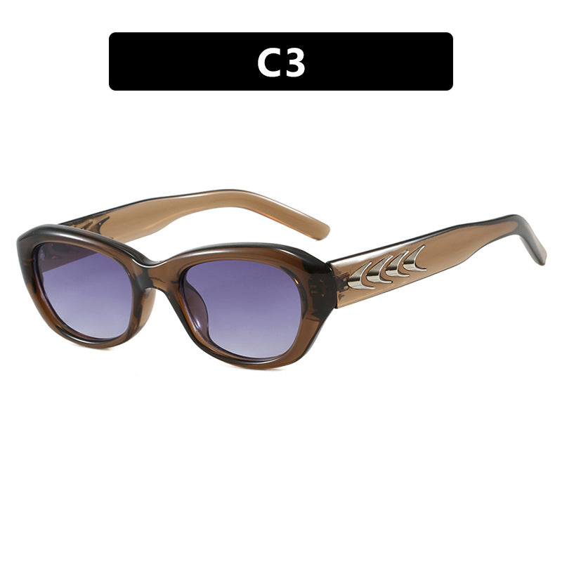 Damen modische Sonnenbrille mit sculpturalen Akzenten Brehn