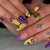 Künstliche Fingernägel mit Floralem und Geometrischem Design Brehn
