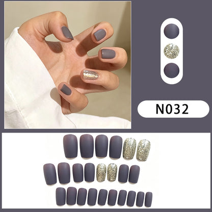 Geometrisches Muster Press-On Nagelset