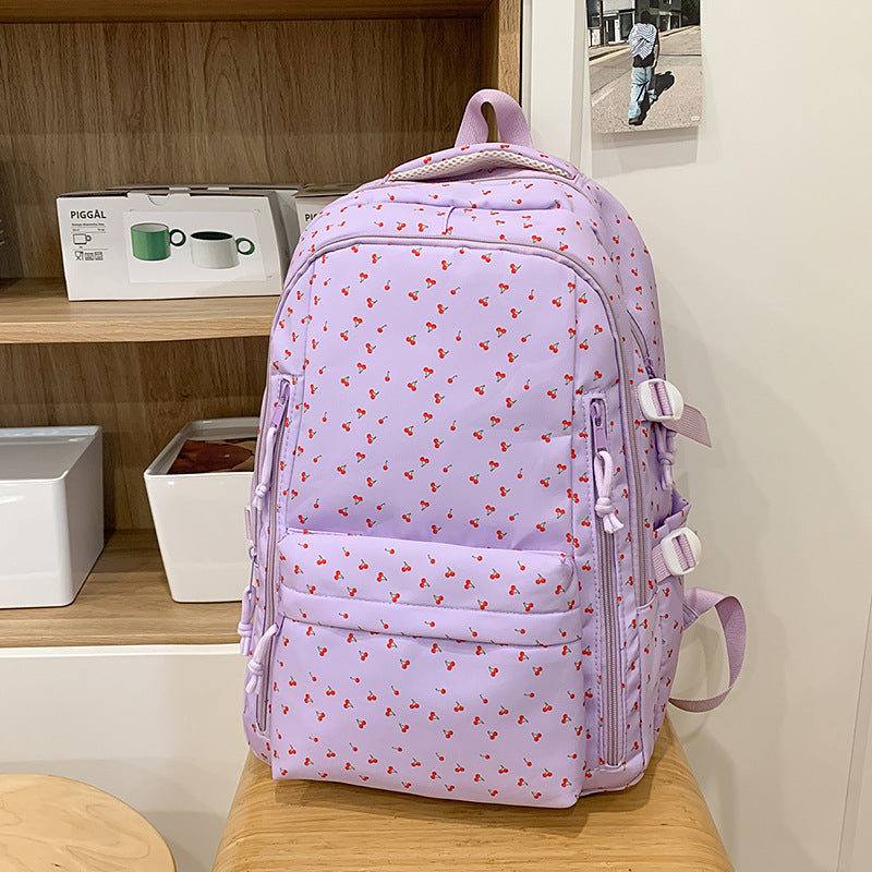Verspielt gemusterter Rucksack