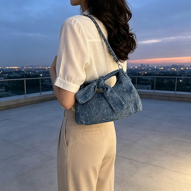 Stylische Handtasche mit Schleifenverzierung Brehn