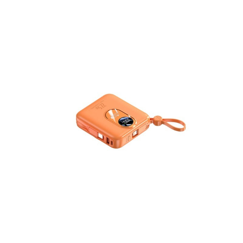 Powerbank mit kabelloser Ladefunktion und digitalem Smart-Display Brehn