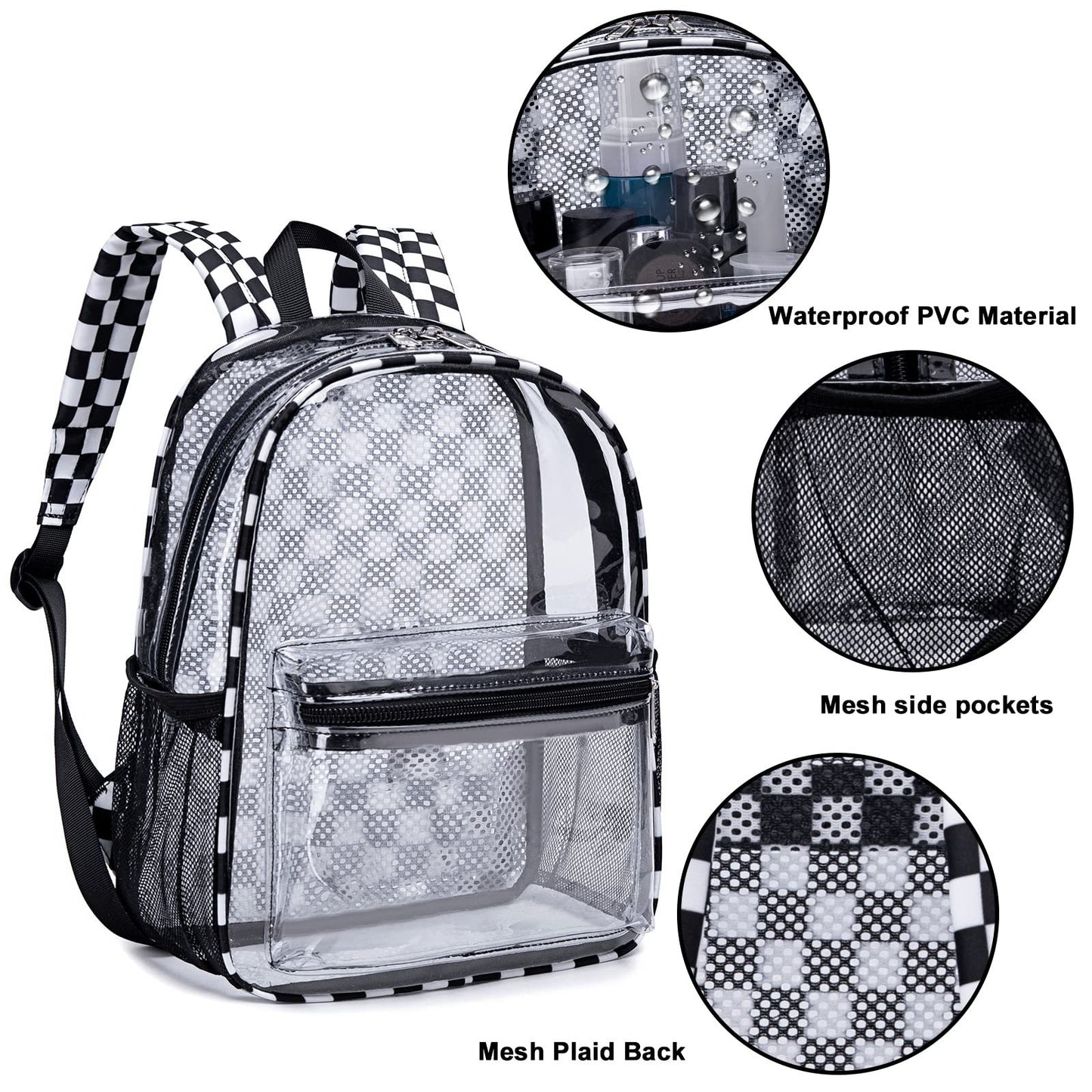 Unisex Transparente Schulrucksack Brehn