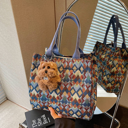 Lustige gemusterte Tote-Tasche