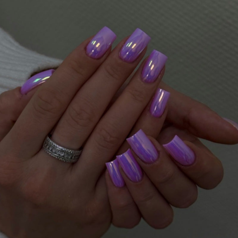 Glänzendes Ombre Aufklebenägel Set Brehn