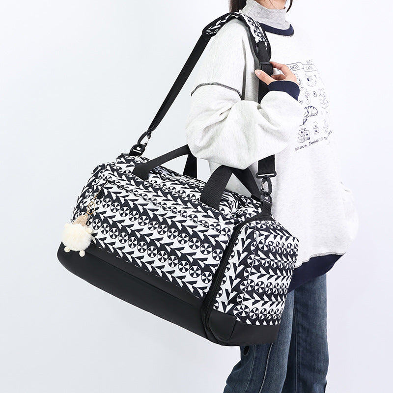 Stylische gemusterte Wochenend-Duffel-Tasche Brehn