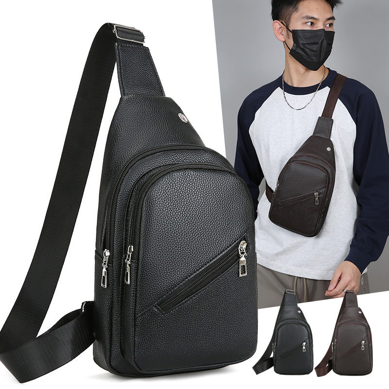Premium Leder Sling Rucksack Brehn