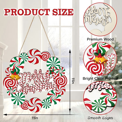 Dekoratives Holzschild mit Wintermotiven Brehn