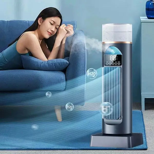 Unisex Einheitsgröße kompakter vertikaler persönlicher verdampfer Luftkühler mit Digitalanzeige abnehmbarem Wassertank einstellbaren Lamellen USB-betrieben Brehn