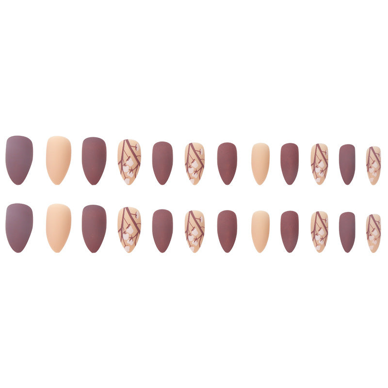 Stylische matte Stiletto Press-On Nägel Brehn