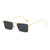 Luxuriöse quadratische Rahmen-Sonnenbrille
