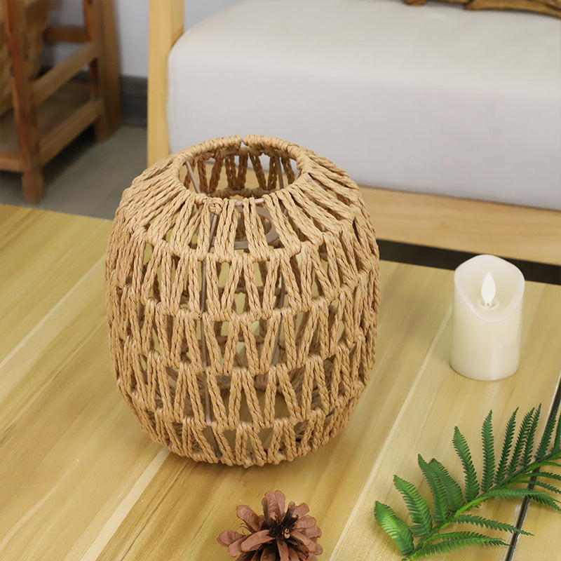 Kunstvoller Rattan Tischlampenschirm Brehn