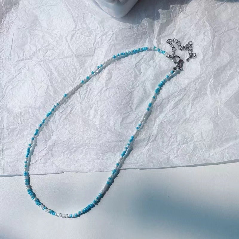 Handgefertigtes Perlen Choker Halsband Brehn