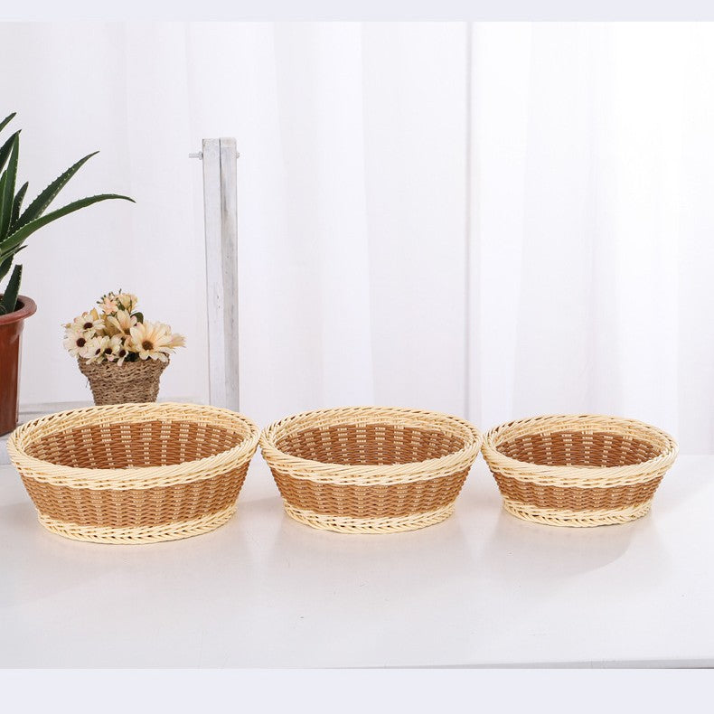 Unisex Aufbewahrungskörbe aus geflochtenem Material Brehn