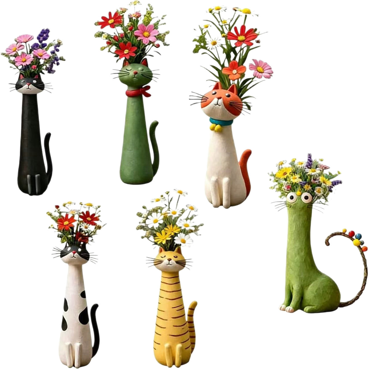 Dekorative Katzenfigur im eleganten Stil Brehn