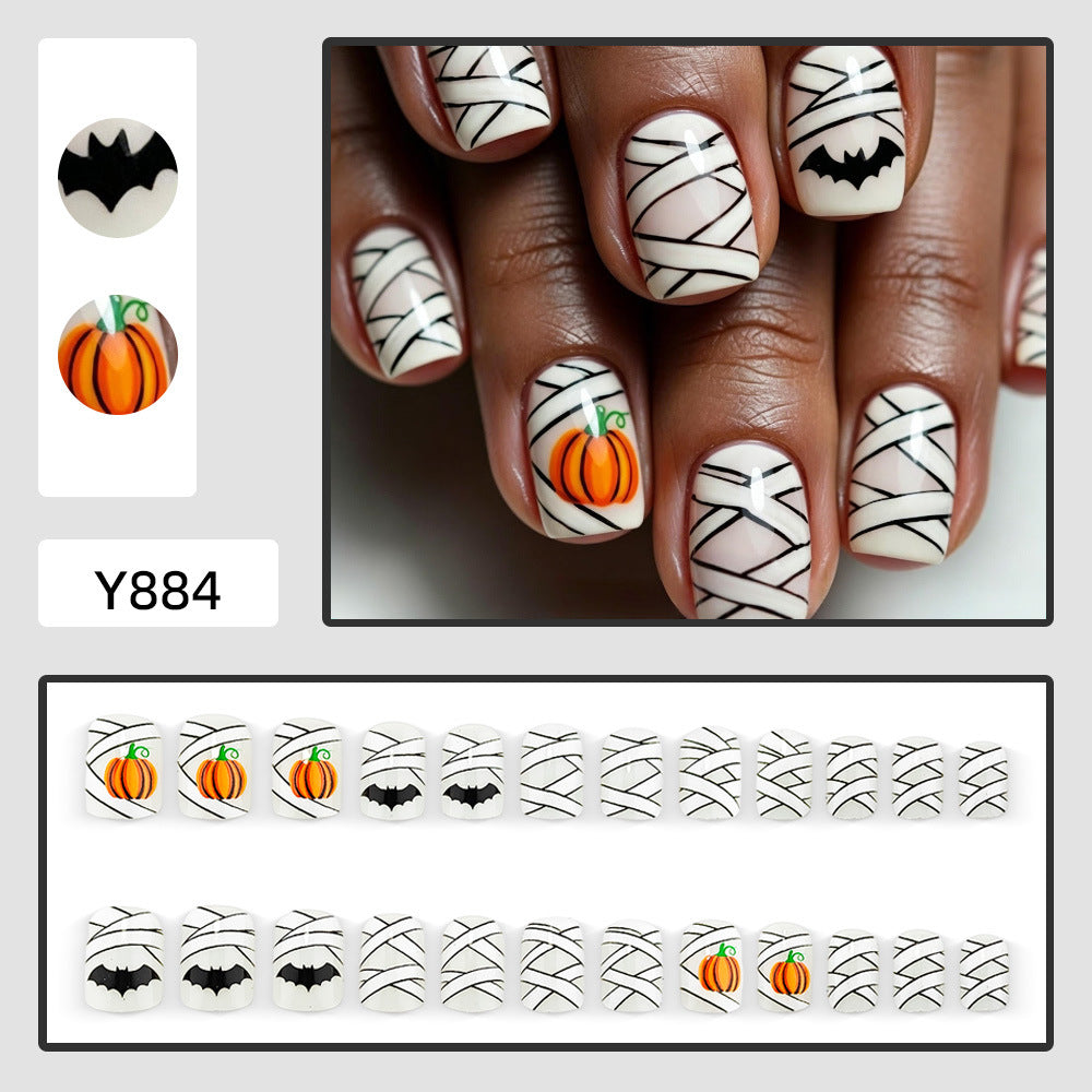 Halloween Kunstnägel mit Gruseligem Designs Brehn