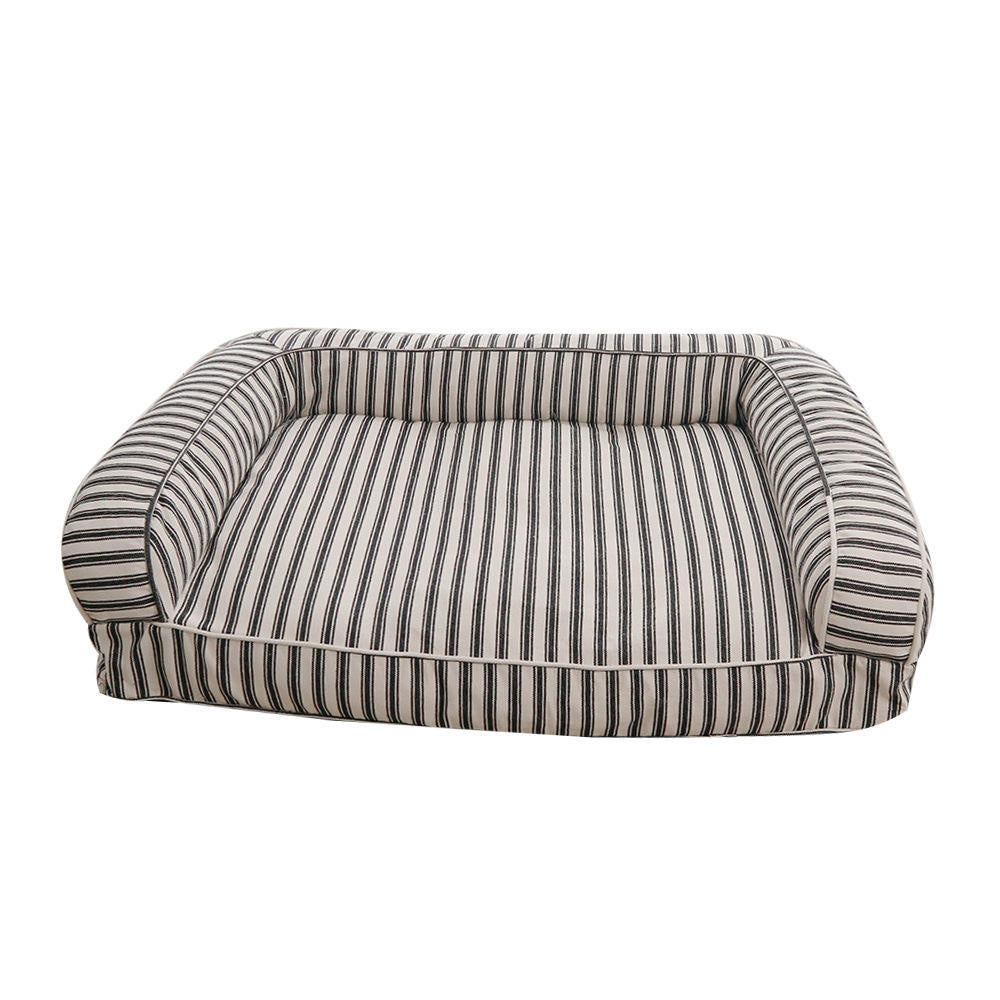 Gestreiftes Bolster-Hunde Bett