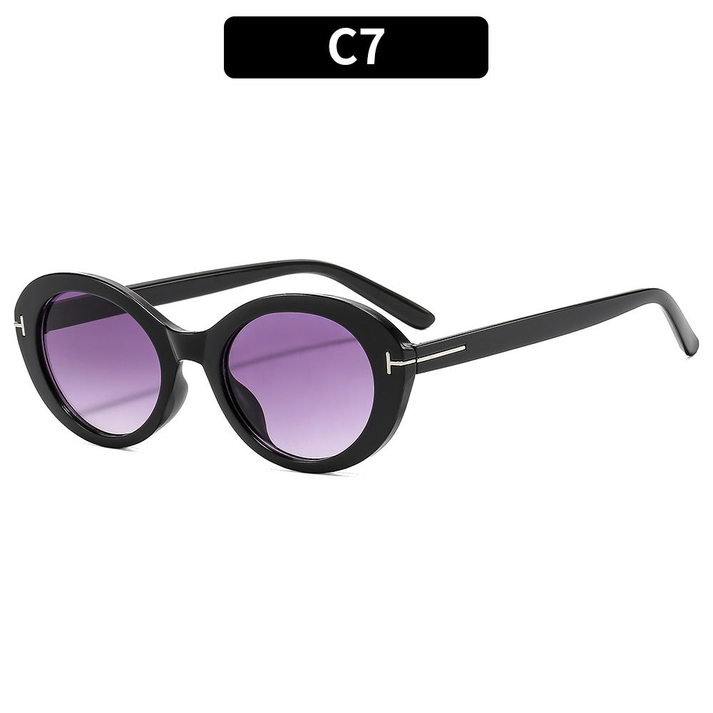 Stylische Übergroße Oval Sonnenbrille