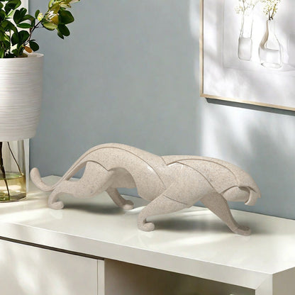 Künstlerische Panter Skulptur Brehn