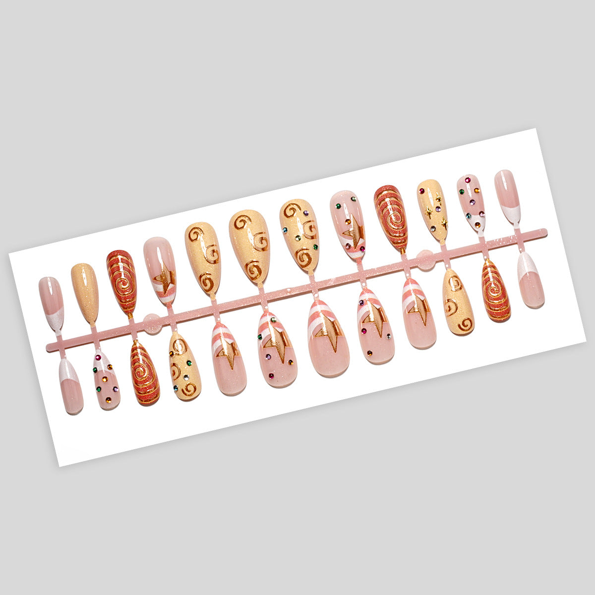 Elegantes Holiday Press-On Nail Set