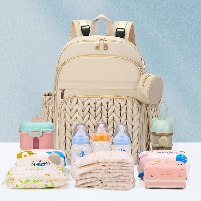 Chic Mehrfachfach-Rucksack mit stilvollem geflochtenem Design Brehn