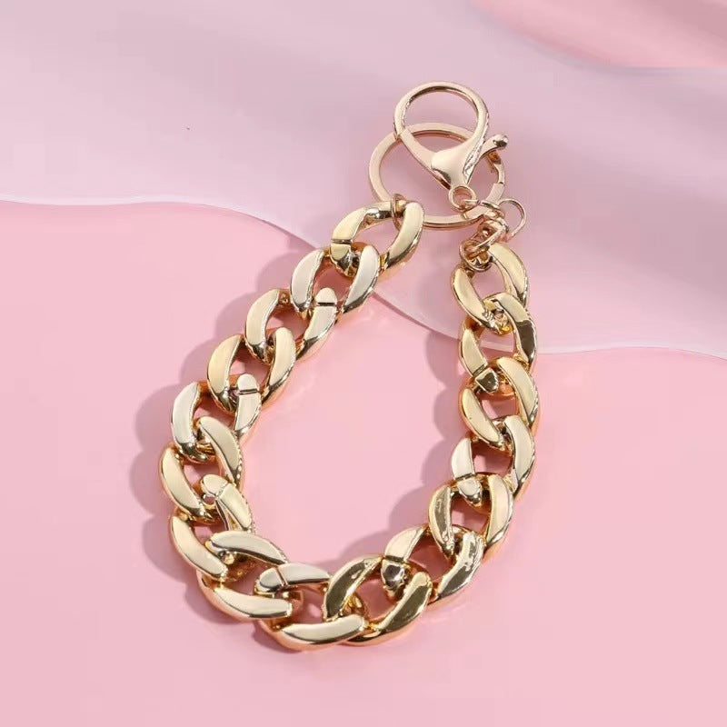 Bunter Ketten-Schlüsselanhänger Halter Brehn
