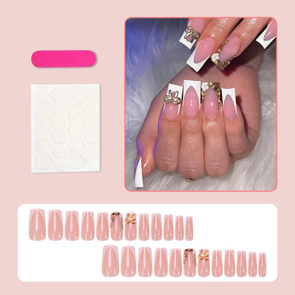 Kunstnagelset mit eleganten Verzierungen und einzigartigen Designs Brehn