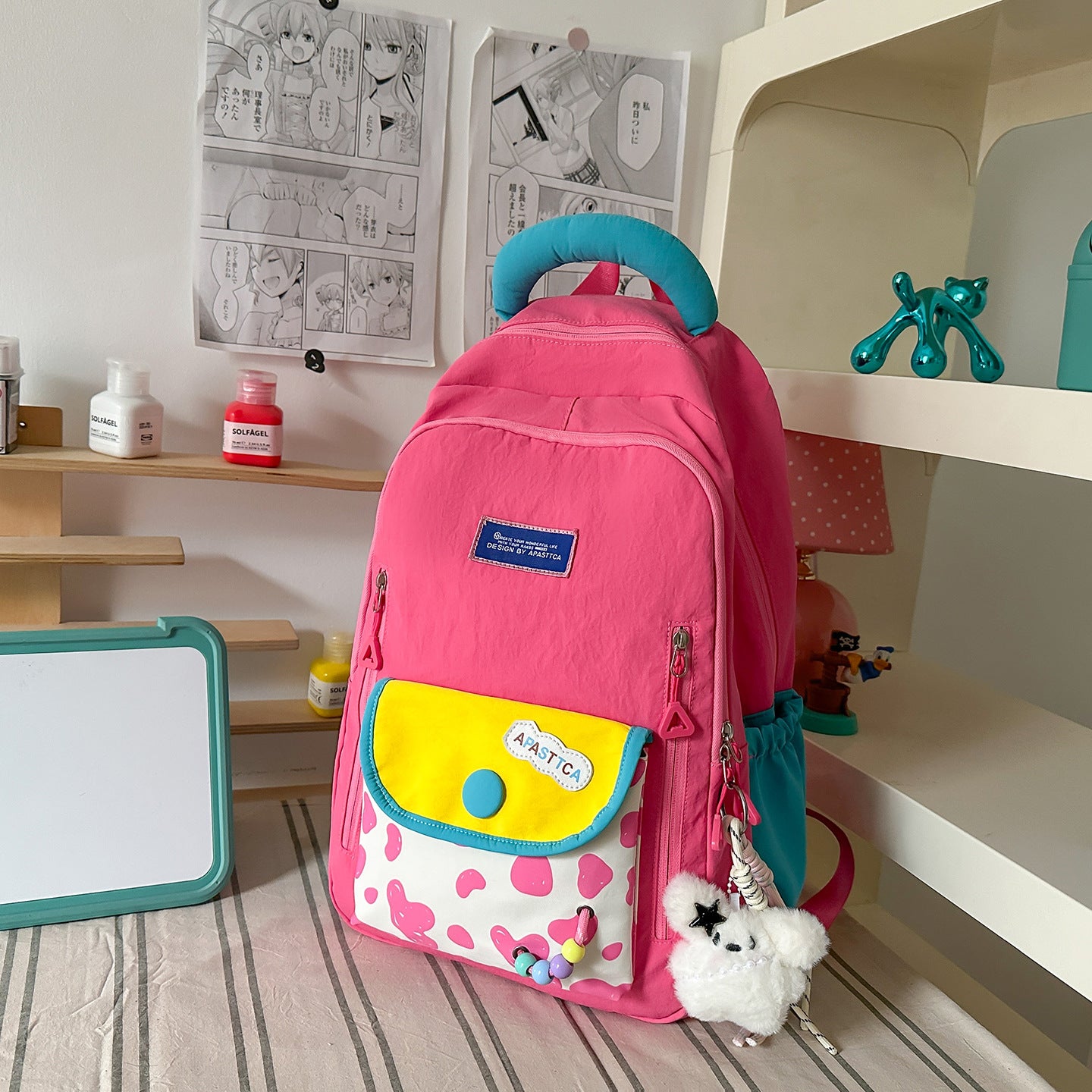 Bunter gemusterter Rucksack