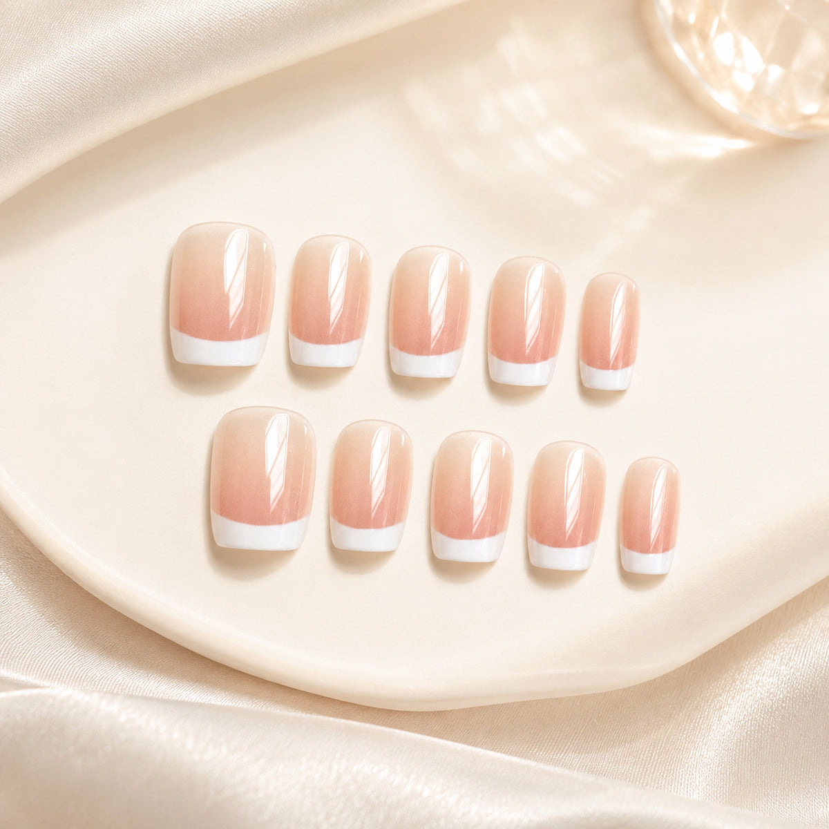 Französische Tipp Press-On Nagelset