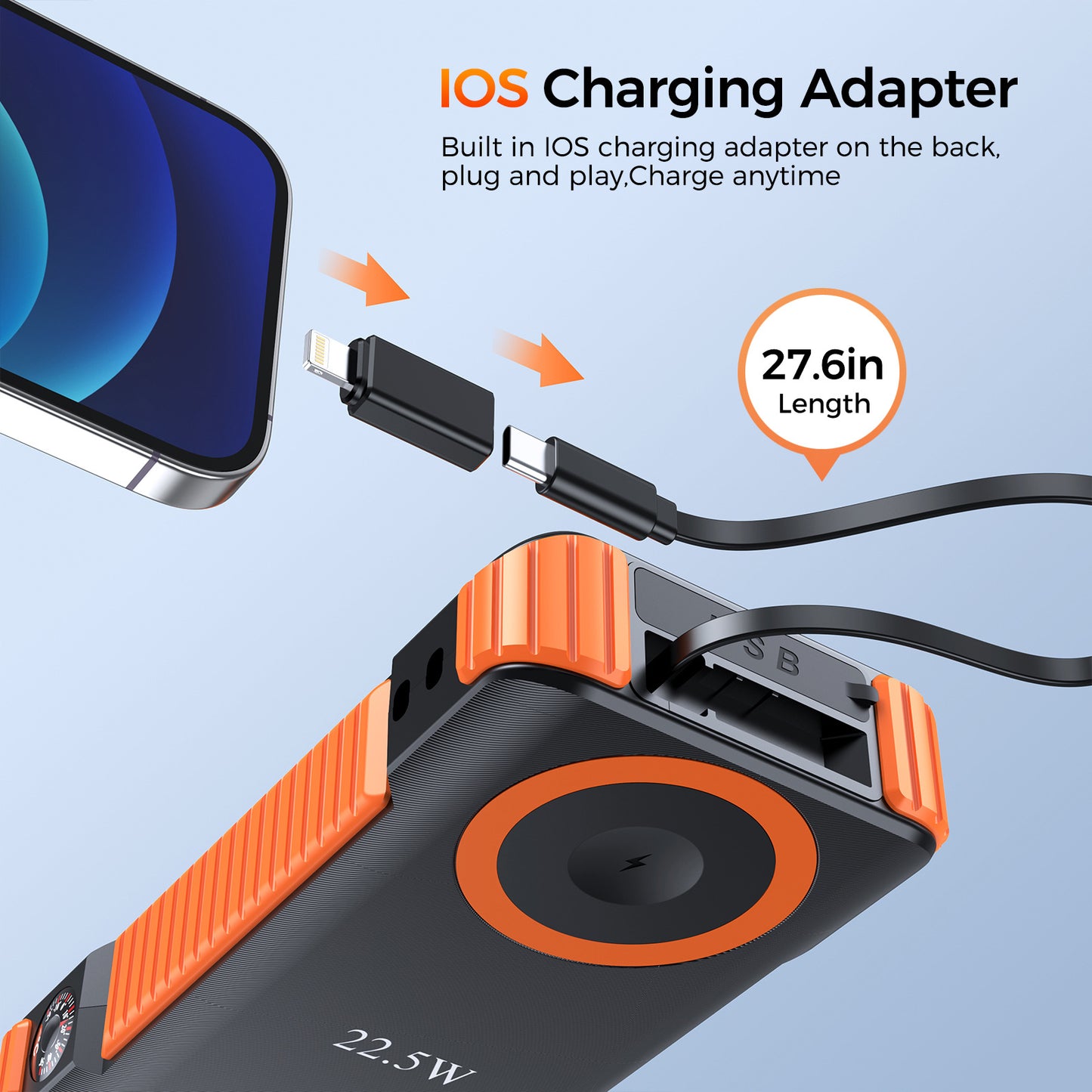 Tragbare Solar Powerbank Brehn